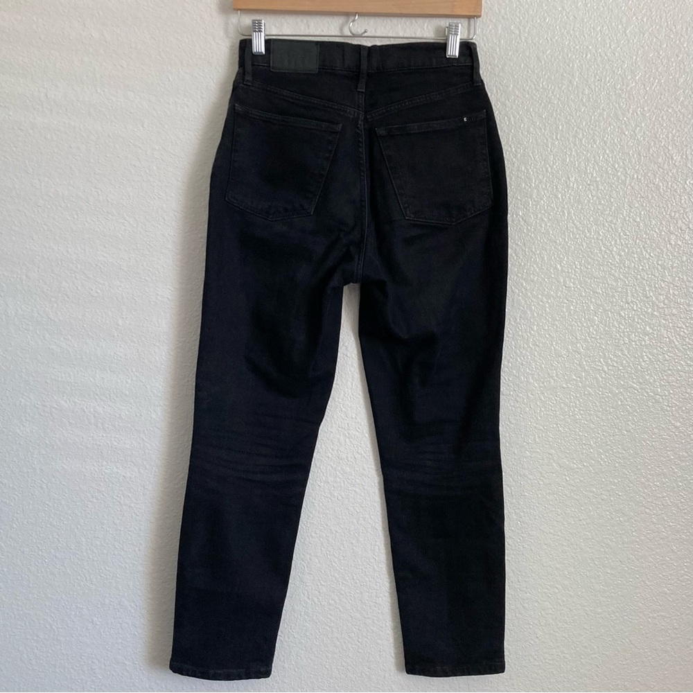 Everlane The Original Cheeky Jean Organic Cotton Hi Rise Black 25 - Picture 7 of 16